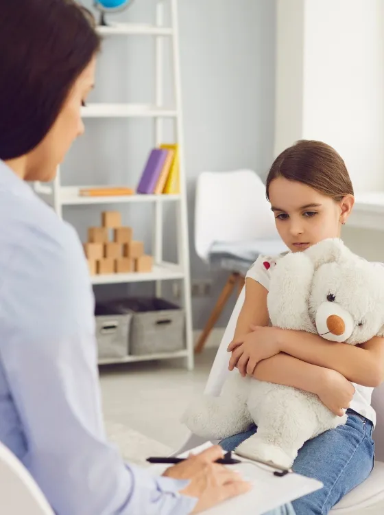 Sesión de psicología infantil
